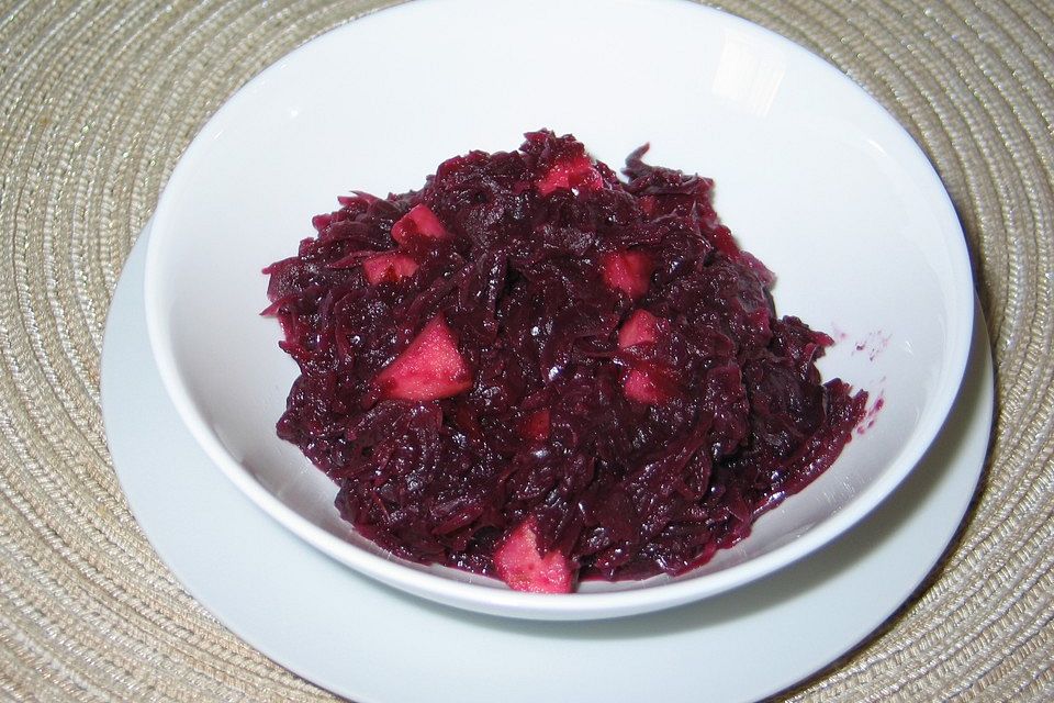 Rotkohl winterlich