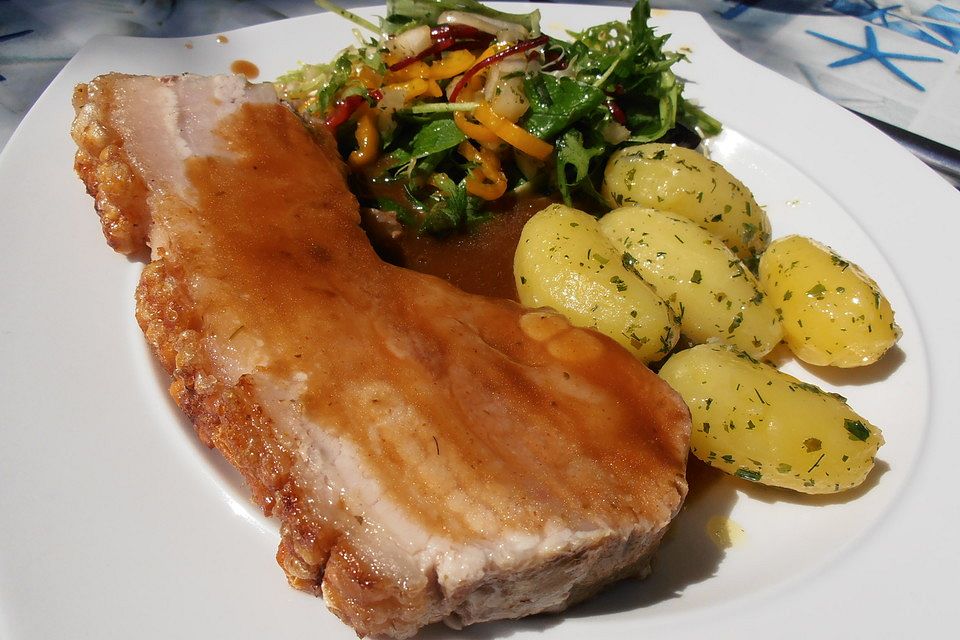 Schweinekrustenbraten aus der Schulter