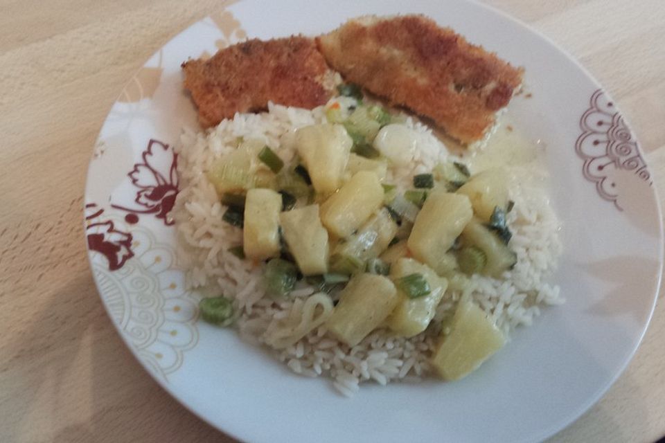 Kokos-Hähnchen Schnitzel