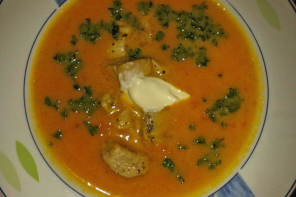 Möhren-Ingwer-Suppe