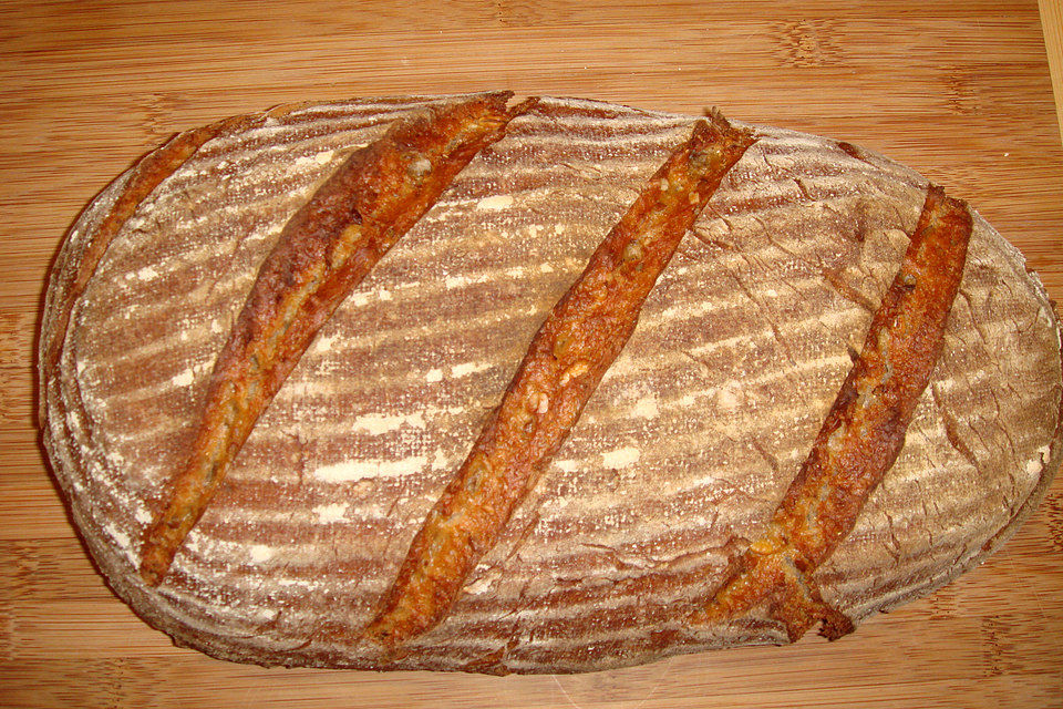 Mischbrot mit Sauerteig