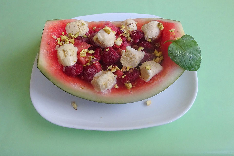 Melonen-Himbeer Salat