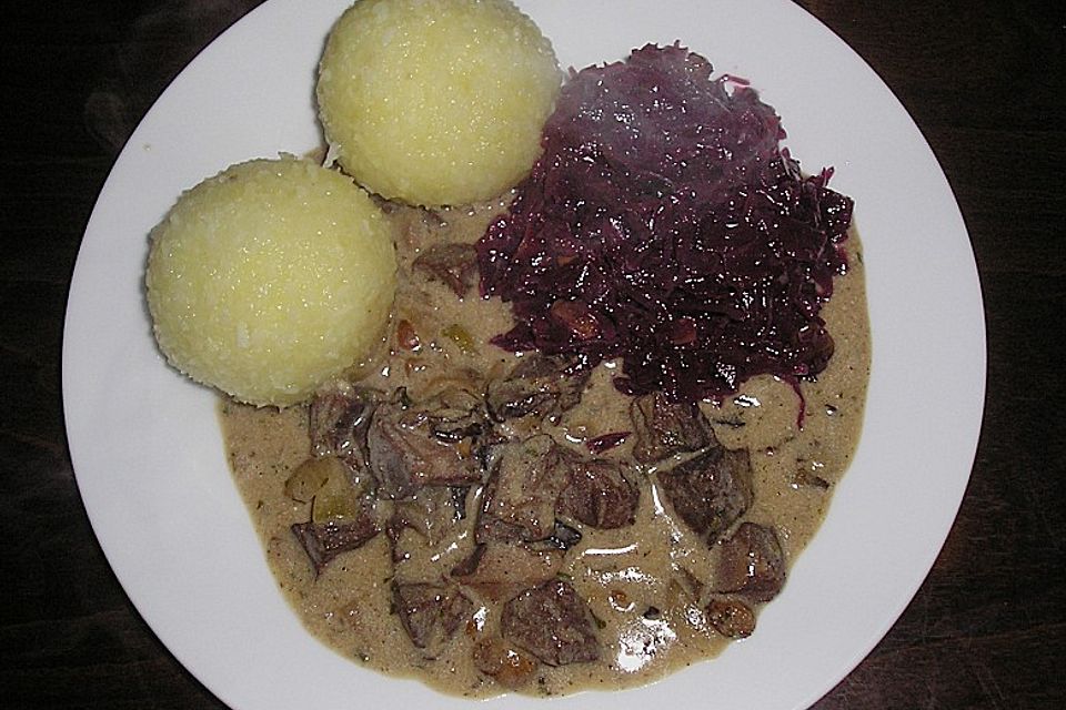 Wildschweingulasch