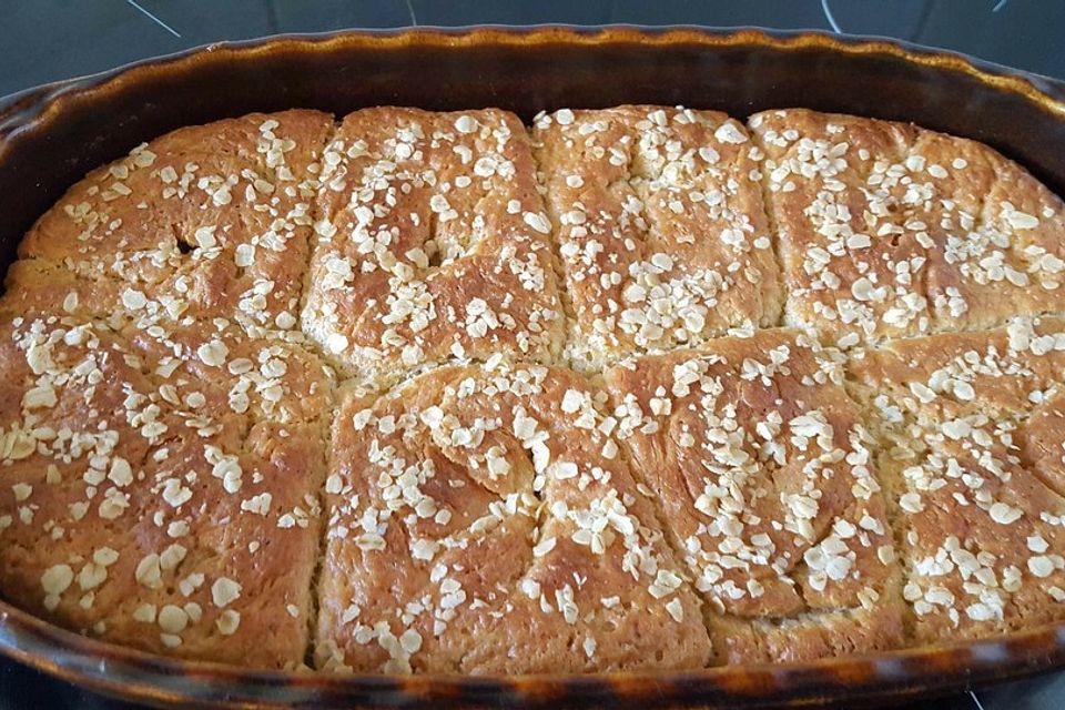 Honig-Haferflocken-Brot