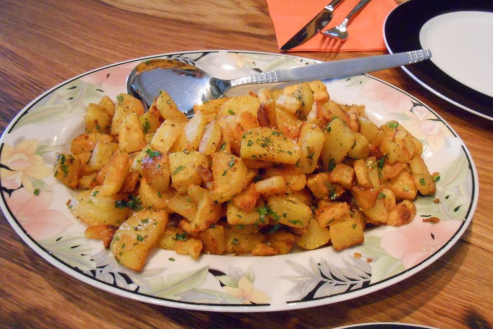 Bratkartoffeln aus rohen Kartoffeln