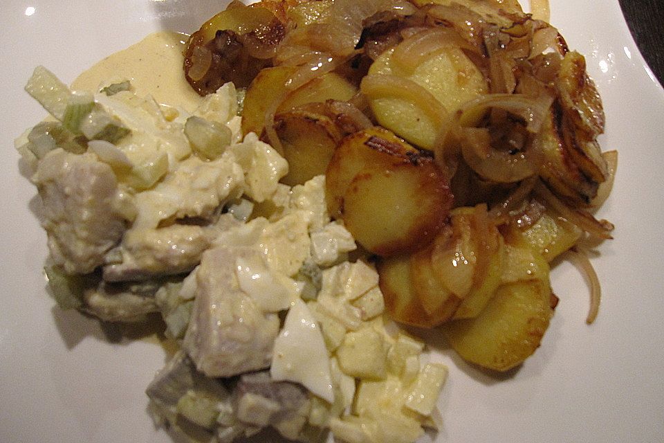 Bratkartoffeln aus rohen Kartoffeln