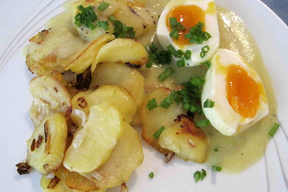 Bratkartoffeln aus rohen Kartoffeln