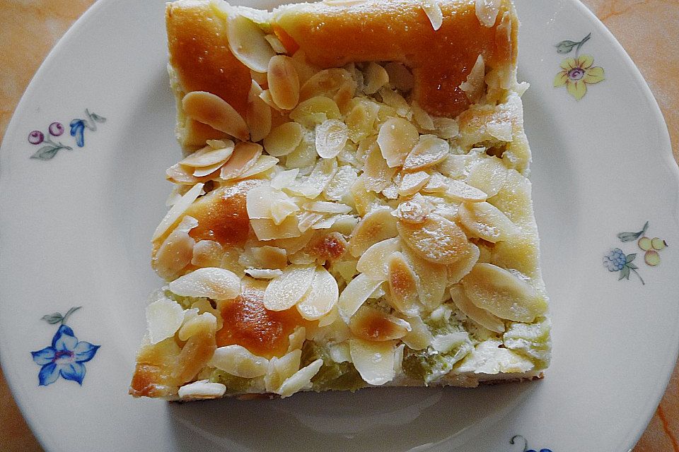 Rhabarber-Buttermilch-Quark Kuchen