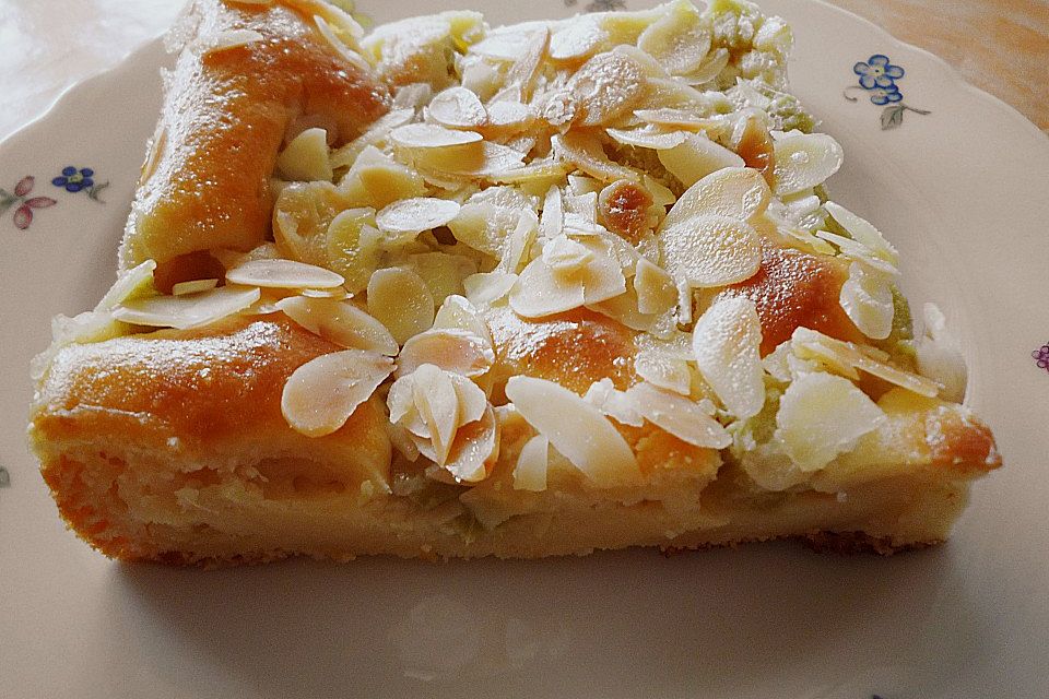 Rhabarber-Buttermilch-Quark Kuchen