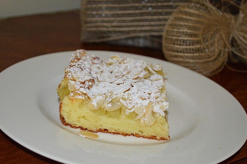 Rhabarber-Buttermilch-Quark Kuchen