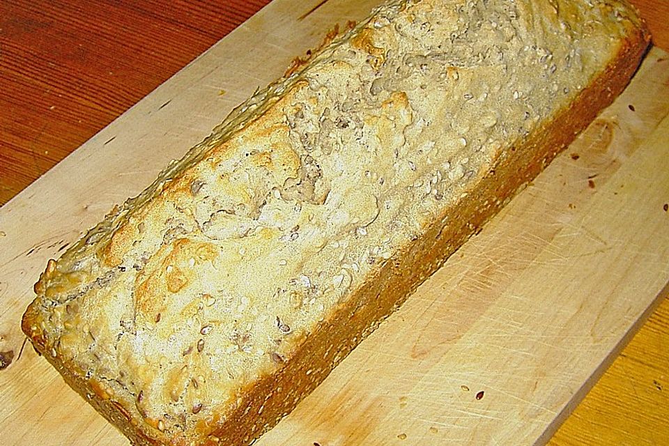 Vollkornbrot, schnell und einfach