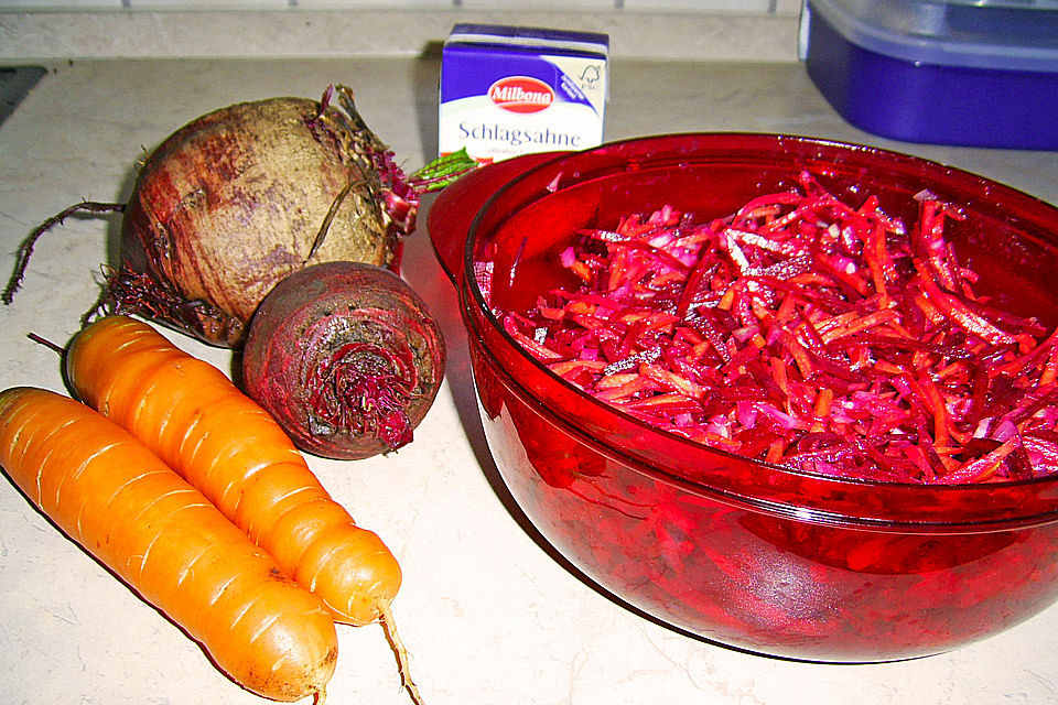 Rote - Bete - Möhren Salat