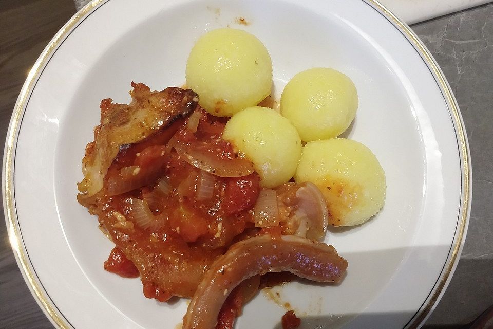 Gebratene Schweineschwänze