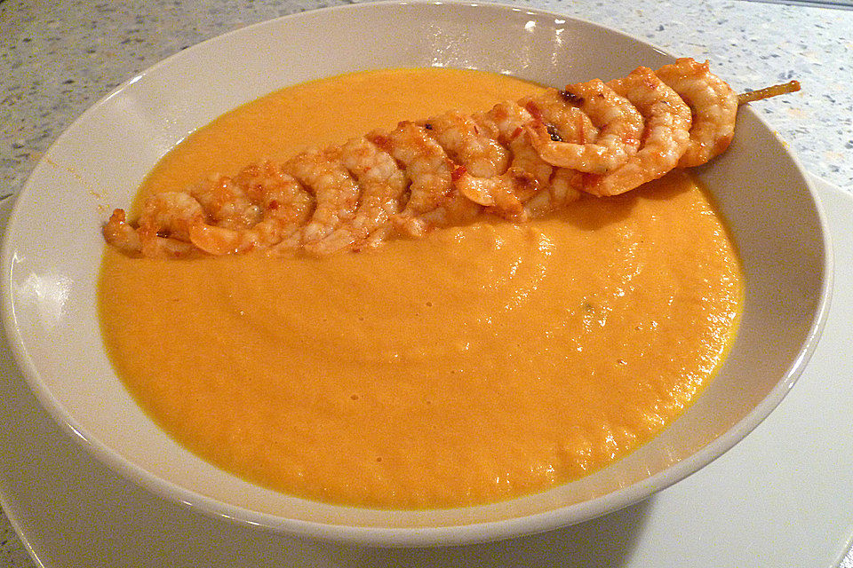 Möhrensuppe mit Kokosmilch