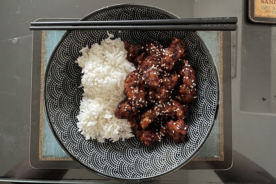 Amerikanisches General Tso Hühnchen