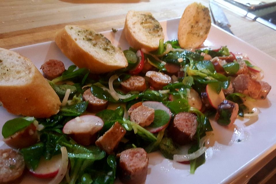 Fränkischer Bratwurstsalat