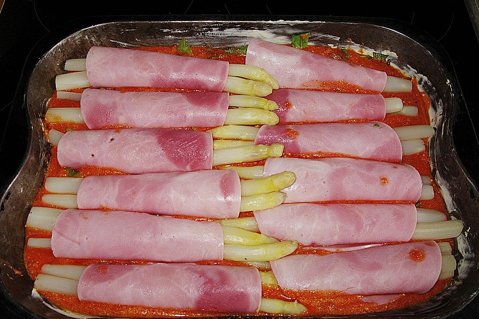 Spargel überbacken