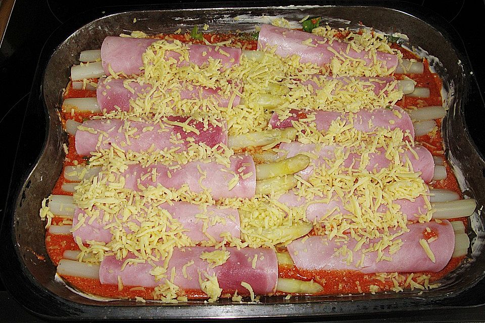 Spargel überbacken