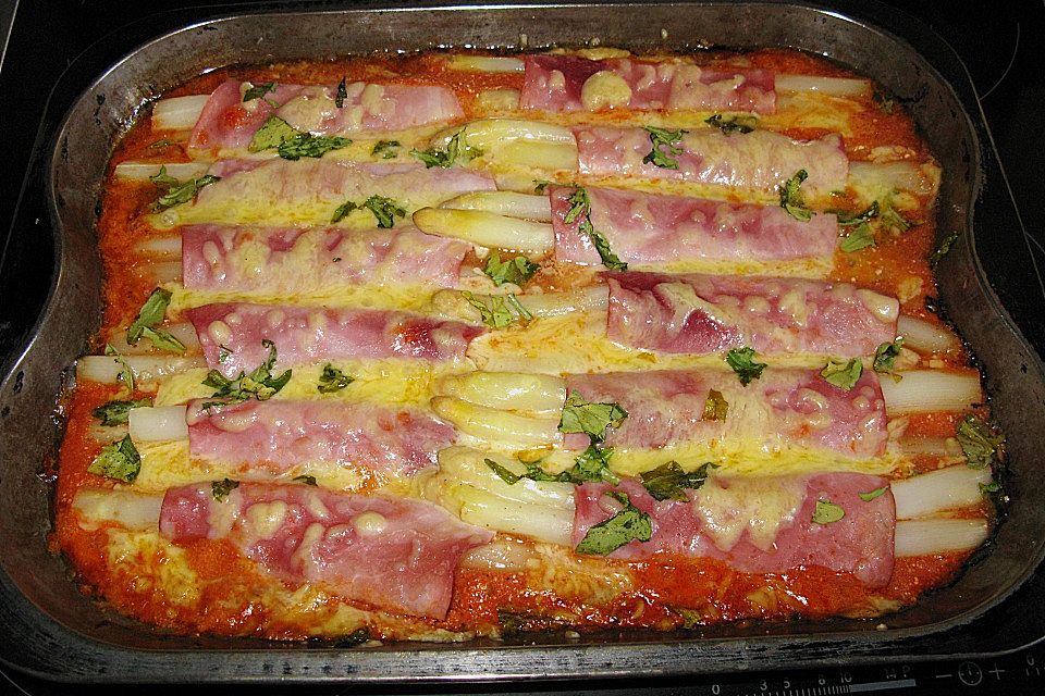 Spargel überbacken