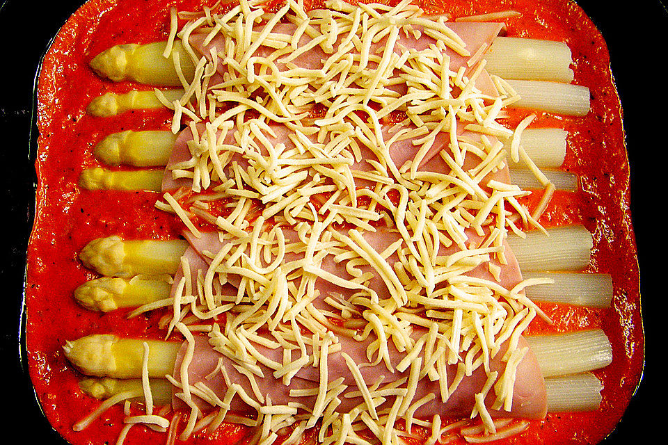 Spargel überbacken