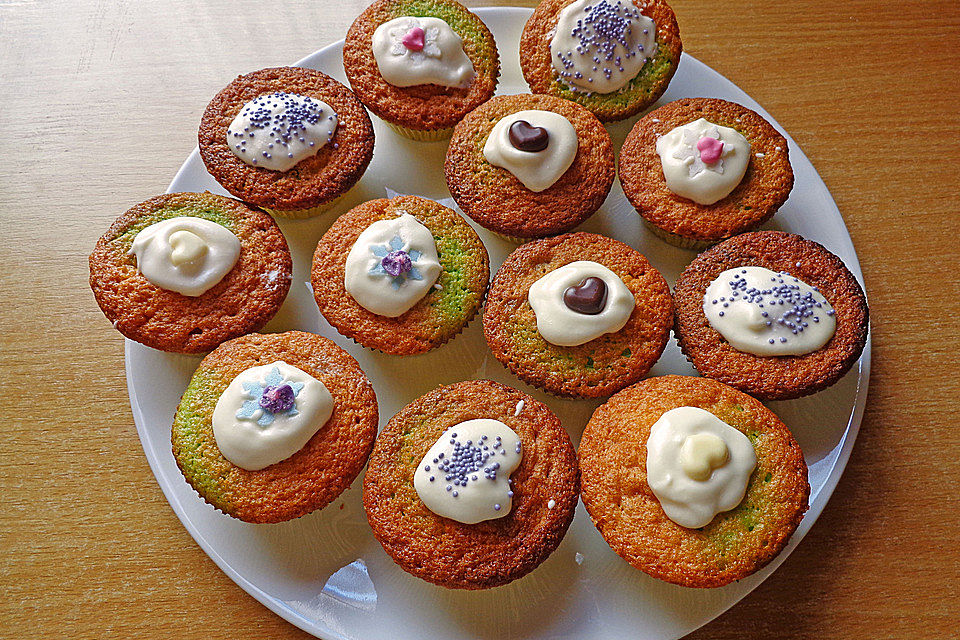 Regenbogen - Muffins