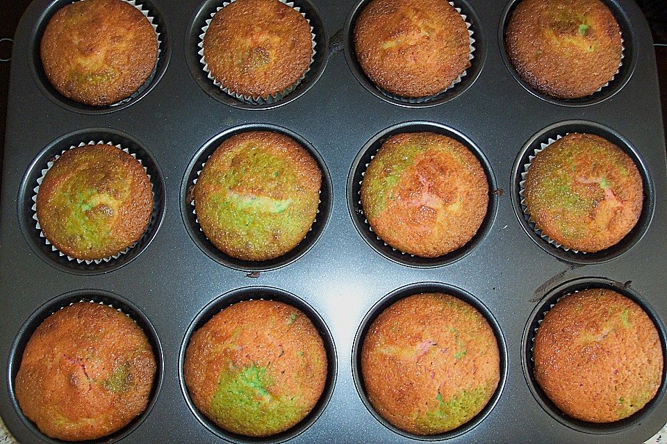 Regenbogen - Muffins