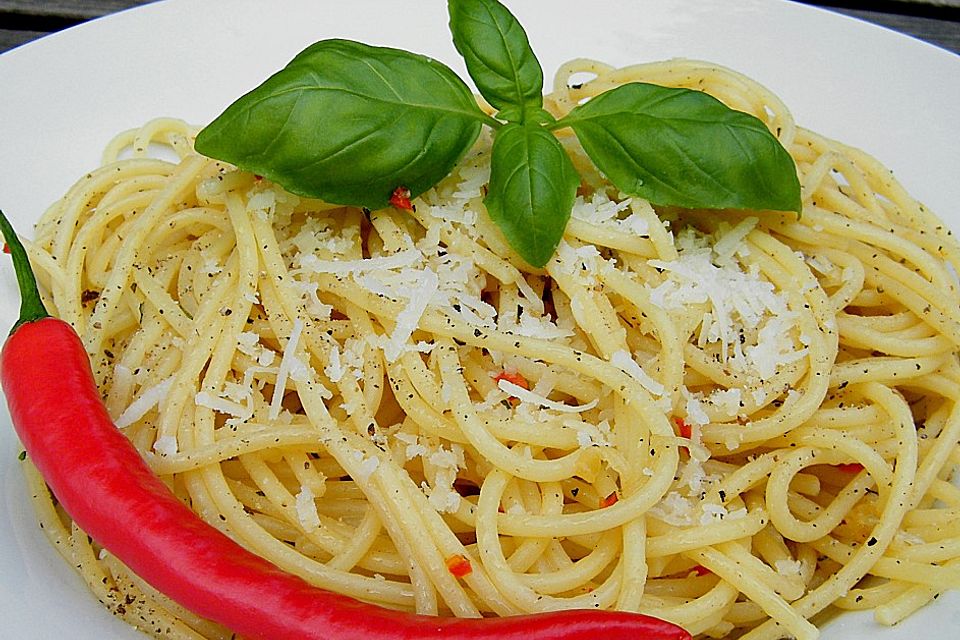 Knoblauch-Spaghetti