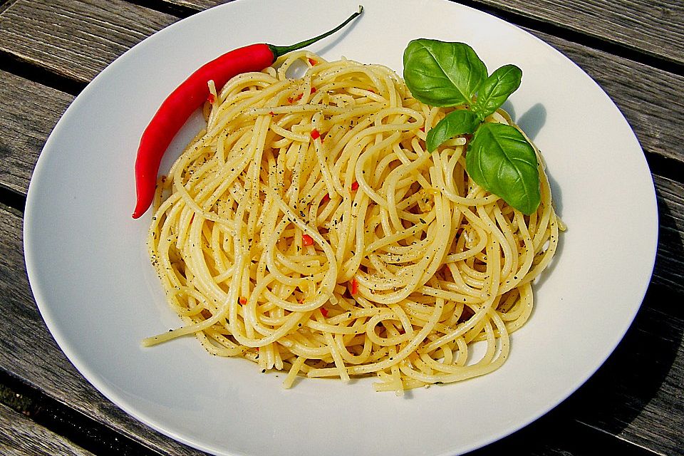 Knoblauch-Spaghetti