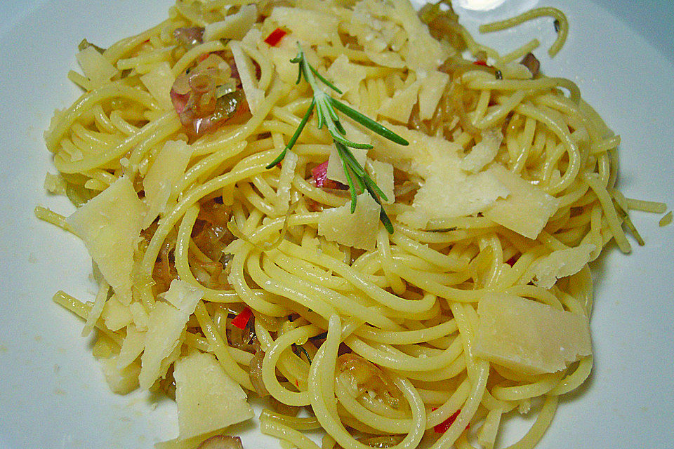 Knoblauch-Spaghetti