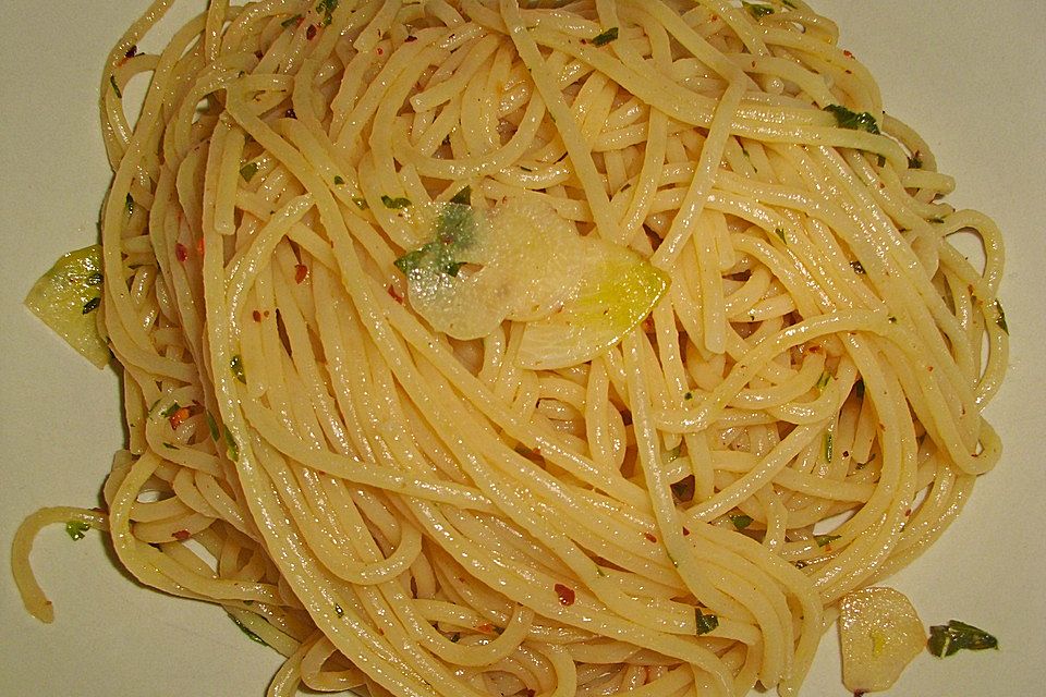 Knoblauch-Spaghetti