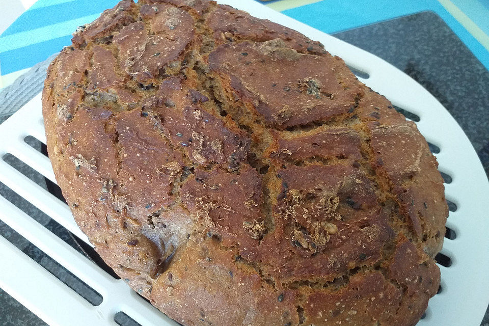 Sauerteig-Brot ohne Kneten