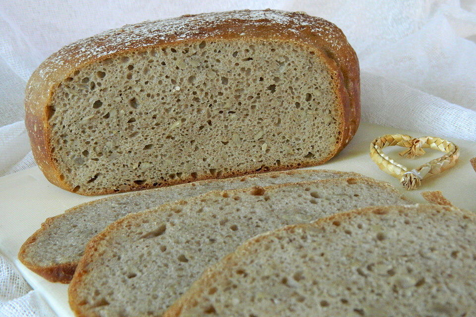 Sauerteig-Brot ohne Kneten