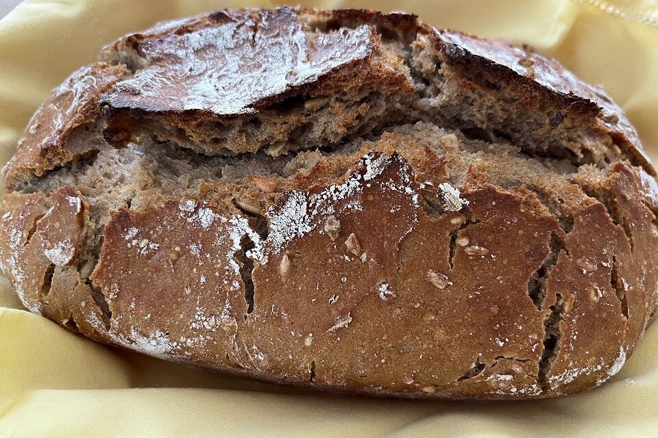 Sauerteig-Brot ohne Kneten