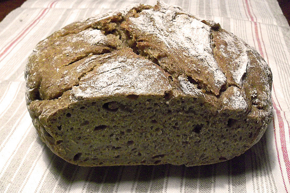 Sauerteig-Brot ohne Kneten