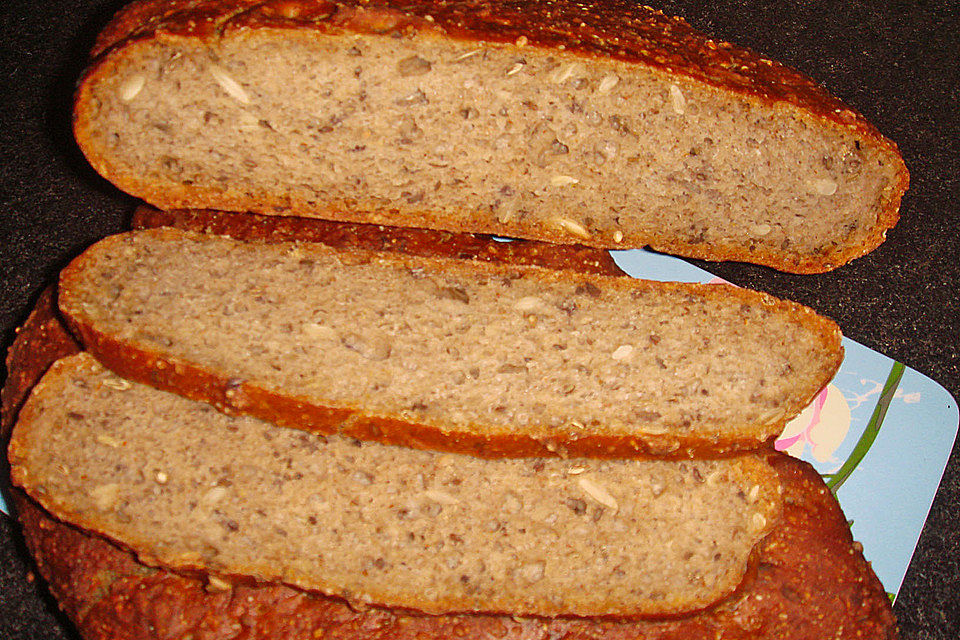 Sauerteig-Brot ohne Kneten