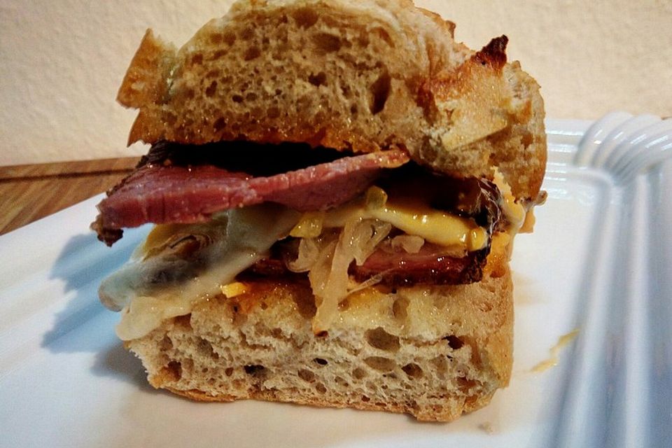 Amerikanisches Reuben Sandwich