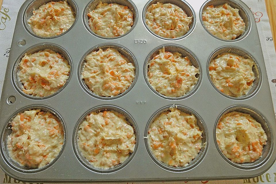 Saftige Möhren-Muffins