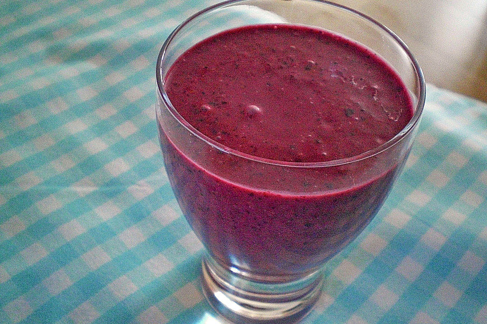 Himbeer- Blaubeer Smoothie