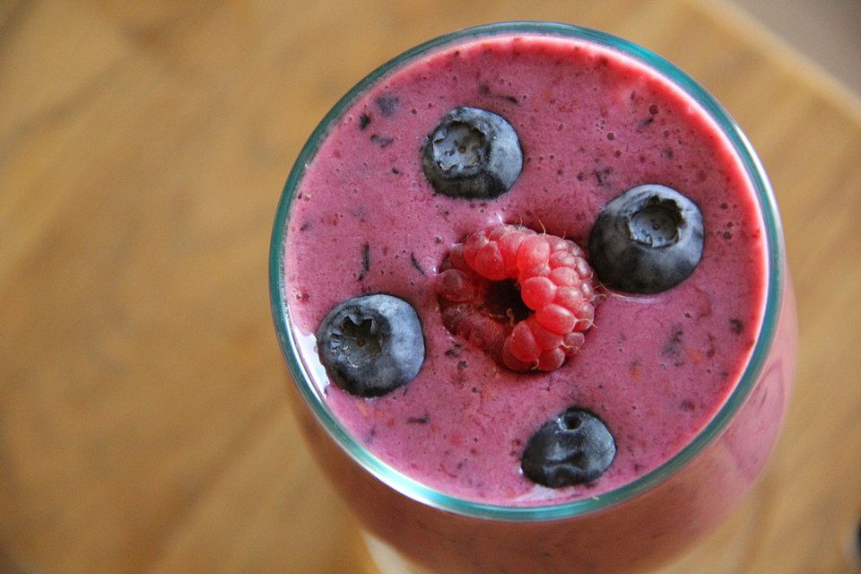 Himbeer- Blaubeer Smoothie