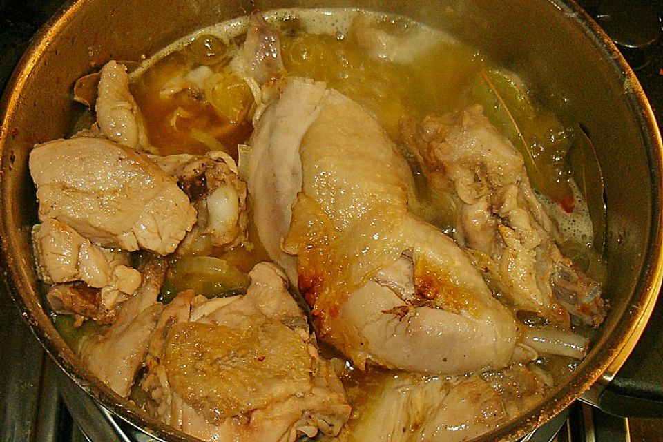 Pollo en escabeche