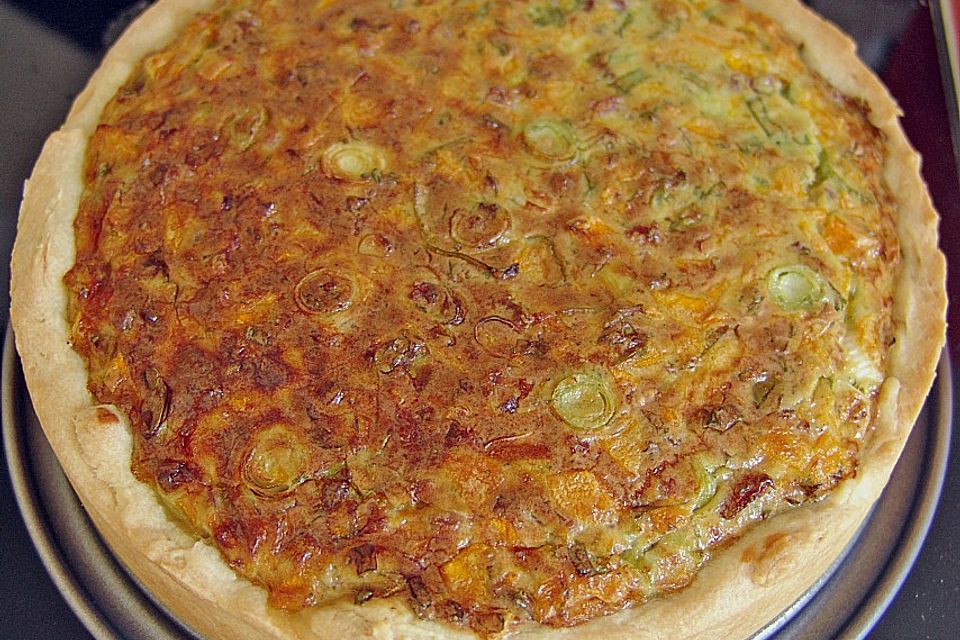 Kürbisquiche vom Blech