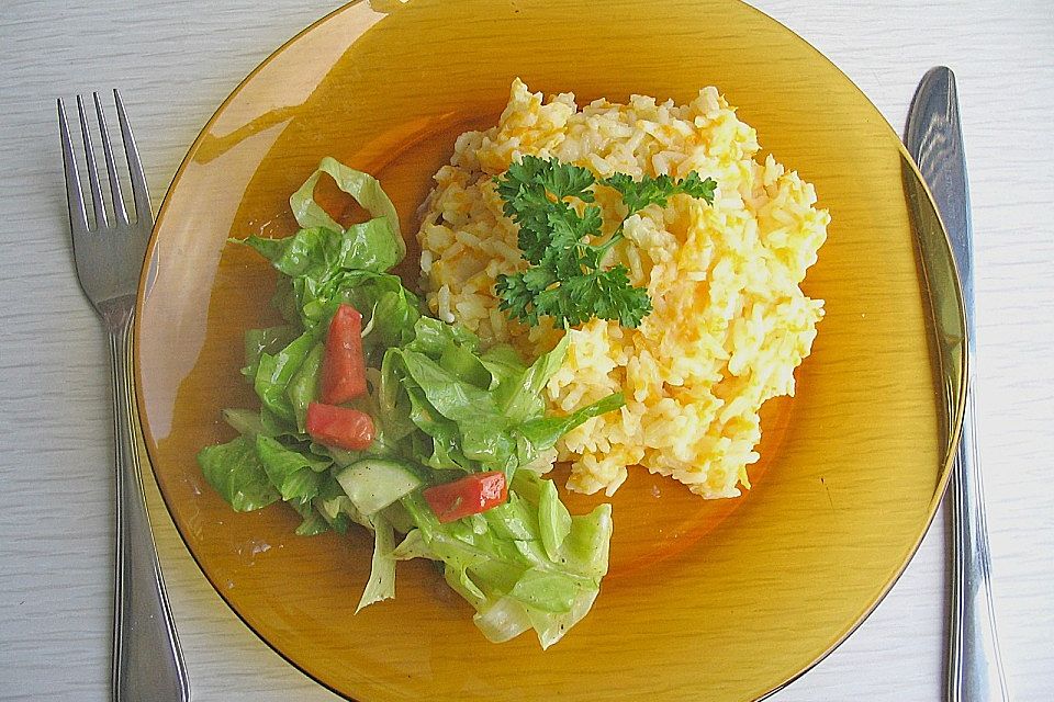 Risotto mit gelbem Kürbis