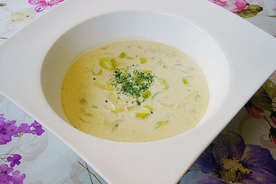 Lauchcremesuppe