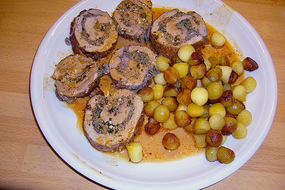 Schweinefilet mit Calvados