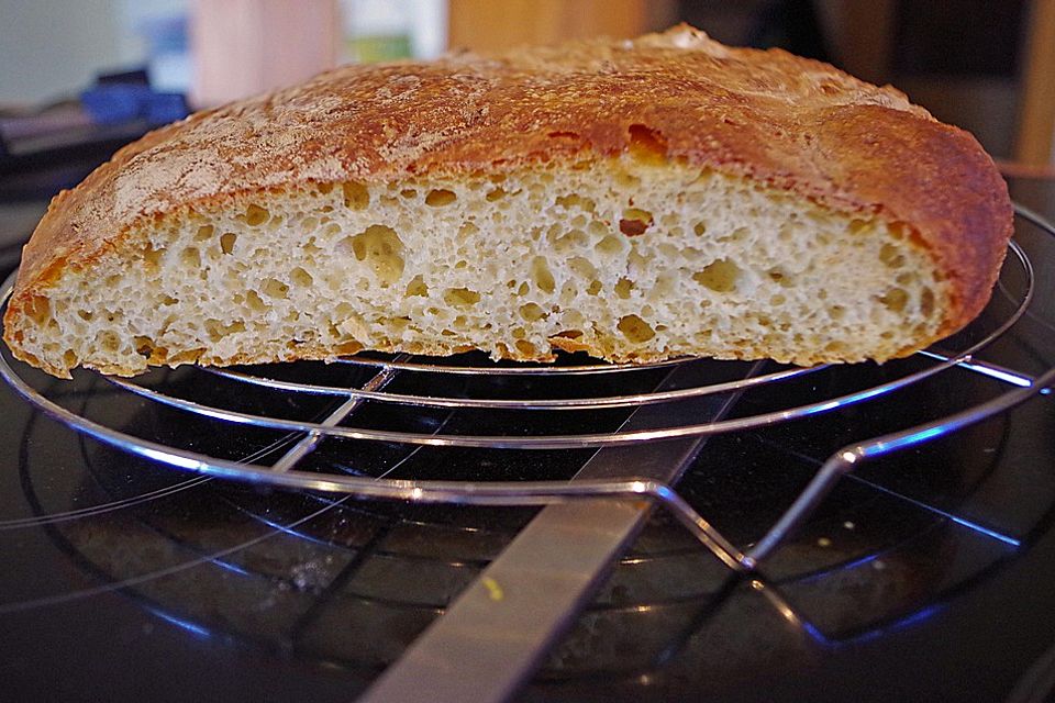 Italienisches Weißbrot ohne Kneten