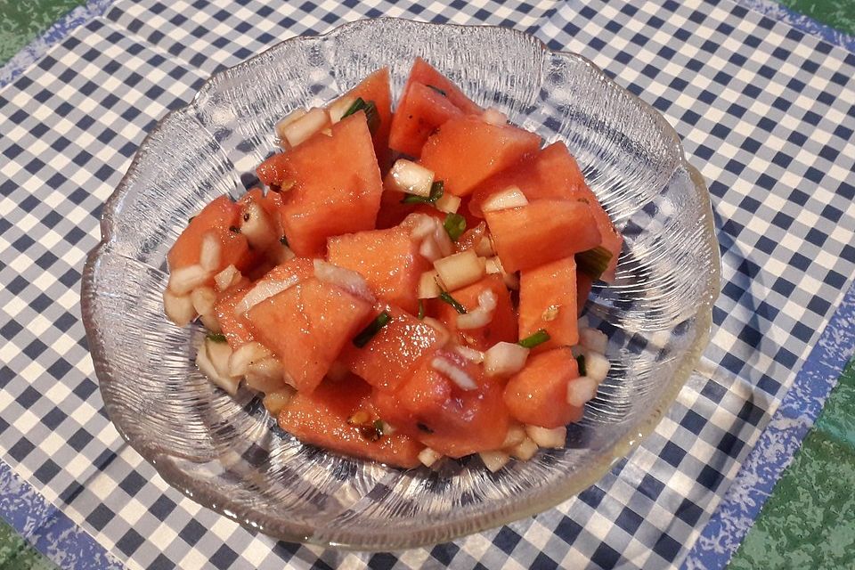 Wassermelonensalat