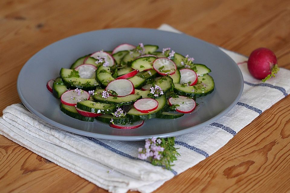 Gurken-Radieschen-Salat