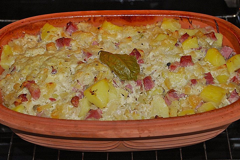 Römertopf - Sauerkraut mit Kasseler