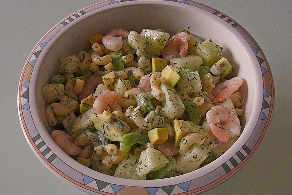 Nudel-Garnelen-Salat