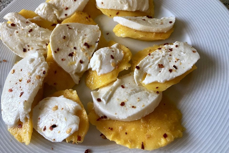 Mango mit Mozzarella